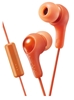 Picture of JVC HA-FX7M-D-E Gymy Plus headphones with remote & microphone Orange