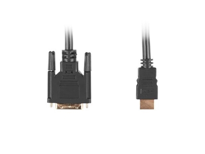 Picture of Lanberg CA-HDDV-10CC-0018-BK video cable adapter 1.8 m HDMI Type A (Standard) DVI-D Black