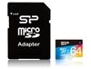 Picture of Silicon Power memory card microSDXC 64GB Superior Pro Color U3 + adapter