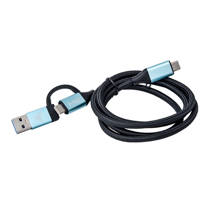 Attēls no i-tec USB-C Cable to USB-C with Integrated USB 3.0 Adapter