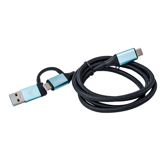 Picture of i-tec USB-C Cable to USB-C with Integrated USB 3.0 Adapter