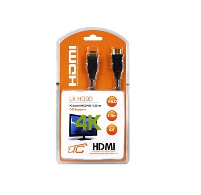 Изображение HDMI-HDMI kabelis -1,50 m 4K v2.0 LXHD90