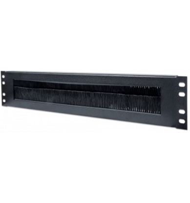 Attēls no Intellinet 19" Cable Entry Panel, 2U, with Brush Insert, Black