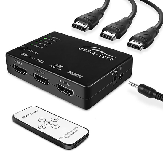 Picture of Przełącznik HDMI SWITCH 4K MT5207