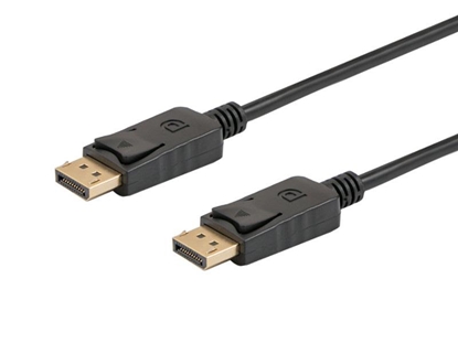 Attēls no Savio CL-137 DisplayPort cable 3 m Black