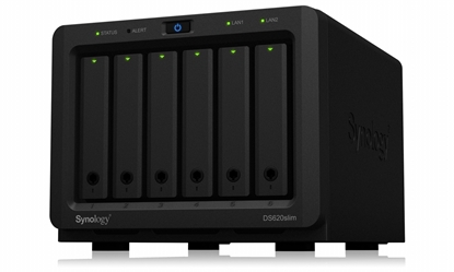 Attēls no NAS STORAGE TOWER 6BAY/NO HDD DS620SLIM SYNOLOGY