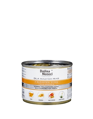 Attēls no DOLINA NOTECI Premium Pheasant, pumpkin and pasta - Wet dog food - 185 g