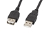Picture of LANBERG USB EXTENSION CABLE 2.0 AM-AF 1.8M (BLACK) CA-USBE-10CC-0018-BK