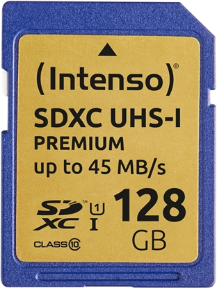 Attēls no Intenso SDXC Card          128GB Class 10 UHS-I Premium