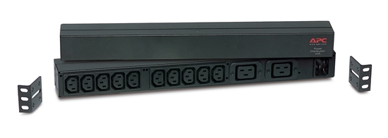 Picture of APC RACK PDU BASIC 1 U 16A 230V power distribution unit (PDU) 12 AC outlet(s) 0U/1U Black