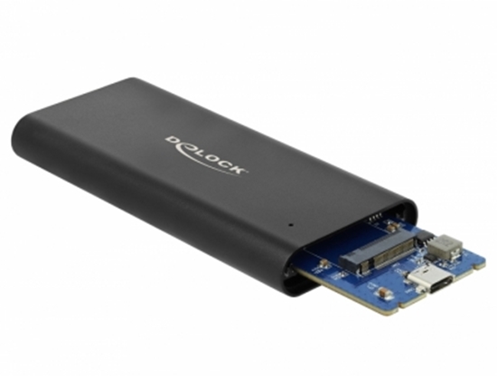 Изображение Delock External Enclosure for M.2 NVMe PCIe SSD with SuperSpeed USB 10 Gbps (USB 3.1 Gen 2) USB Type-C™ female