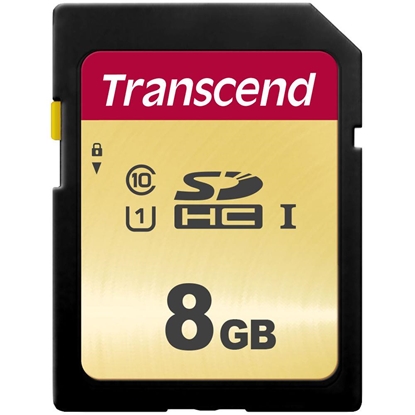 Attēls no Transcend SDHC 500S          8GB Class 10 UHS-I U1