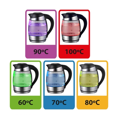 Attēls no Esperanza EKK026 electric kettle 1.7 L 2200 W Black, Transparent