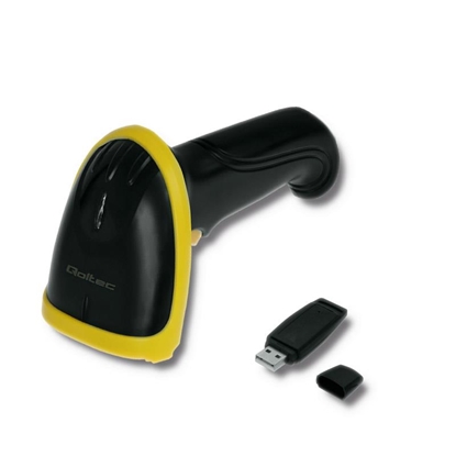 Picture of Qoltec 50862 Wireless Laser Barcode Scanner 1D | 2.4GHz