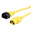 Изображение ROLINE Monitor Power Cable, IEC 320 C14 - C13, yellow, 0.8 m