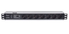 Picture of Intellinet 19" 1.5U Rackmount 7-Way Power Strip - German Type", With Surge Protection, 3m Power Cord (Euro 2-pin plug)