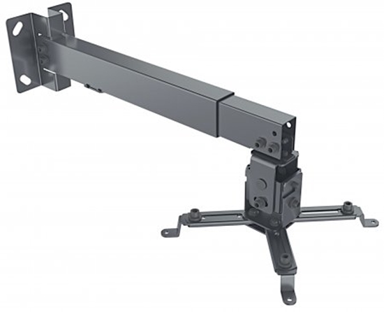 Picture of Manhattan Projector Mount, Ceiling or Wall, Tilt & Swivel, Height Range: 43-65cm, Max 20kg, Black, Lifetime Warranty