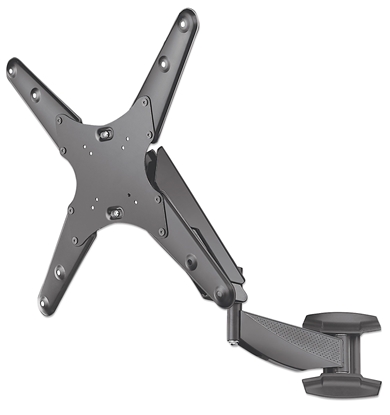 Picture of Manhattan TV & Monitor Mount (Clearance Pricing), Wall, Spring Arm, 1 screen, Screen Sizes: 21-55", Black, VESA 75x75 to 400x400mm, Max 30kg, LFD, Height Adjustable Swivel Arm, Lifetime Warranty