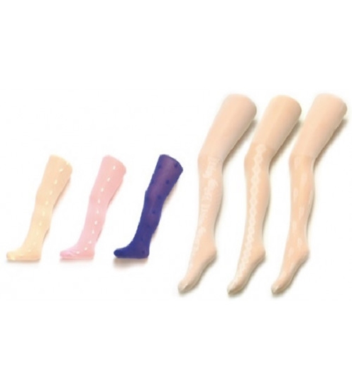 Изображение 104-110 cm zeķubikses mikrofibra baltās/rozā/violetas meitenēm RA-14-104-110