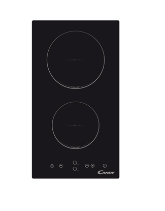 Picture of CANDY Ceramic Domino Hob CDH30, 2 cooking zones, Width 28.8 cm, Black color