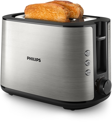 Picture of Philips Viva Collection HD2650/90 toaster 8 2 slice(s) 950 W Black, Stainless steel