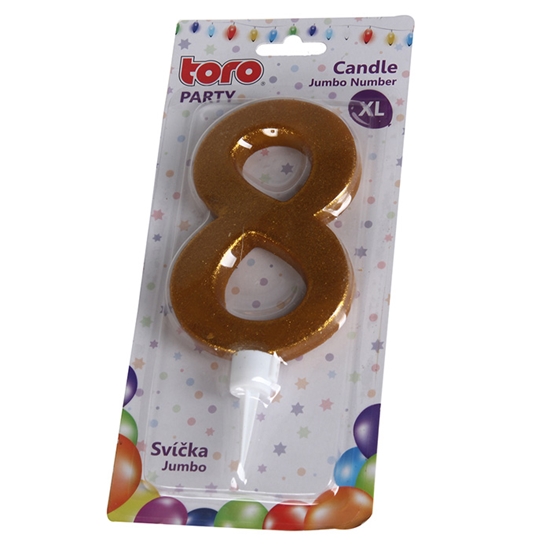 Picture of Jubilejas svece-cipars Nr8 16cm