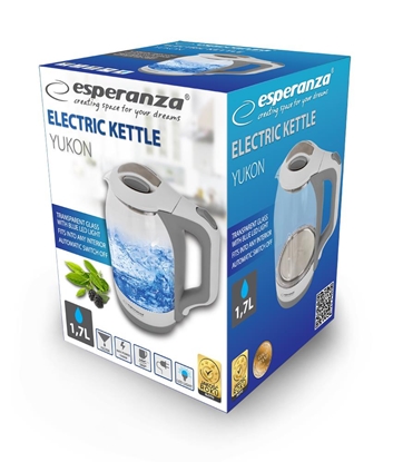 Attēls no Esperanza EKK025W Electric kettle 1.7 L White, Multicolor 1500 W