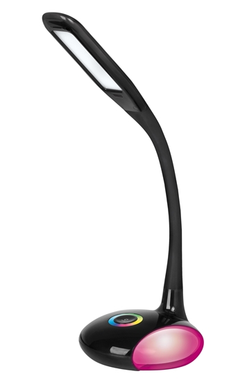 Picture of Activejet LED desk lamp VENUS BLACK with RGB base
