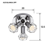 Изображение Activejet AJE-BLANKA 3PP ceiling lamp