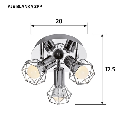 Pilt Activejet AJE-BLANKA 3PP ceiling lamp