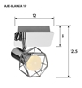 Picture of Activejet AJE-BLANKA 1P spot lamp