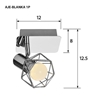 Picture of Activejet AJE-BLANKA 1P spot lamp