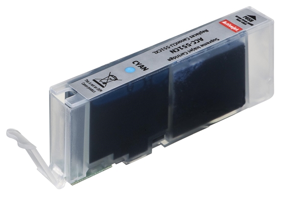 Picture of Activejet ACC-551CN Ink cartridge (replacement for Canon CLI-551C; Supreme; 15 ml; cyan)
