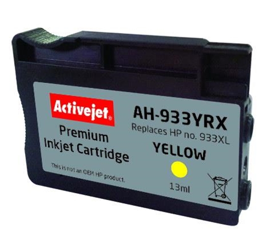 Изображение Activejet AH-933YRX ink (replacement for HP 933XL CN056AE; Premium; 13 ml; yellow)