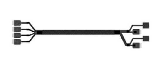 Picture of Intel A2U4PSWCXCXK2 Serial Attached SCSI (SAS) cable 0.875 m Black
