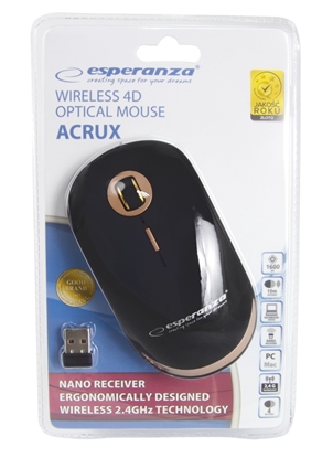 Изображение Mysz bezprzewodowa optyczna USB Acrux