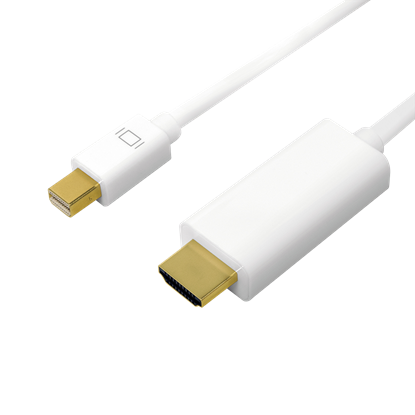 Изображение Kabel mini DisplayPort do HDMI,4K, 3m Biały 