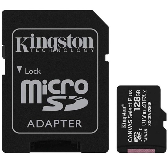 Picture of Kingston Technology Canvas Select Plus memory card 128 GB MicroSDXC Class 10 UHS-I