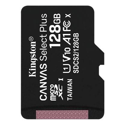 Attēls no Kingston Technology 128GB micSDXC Canvas Select Plus 100R A1 C10 Single Pack w/o ADP