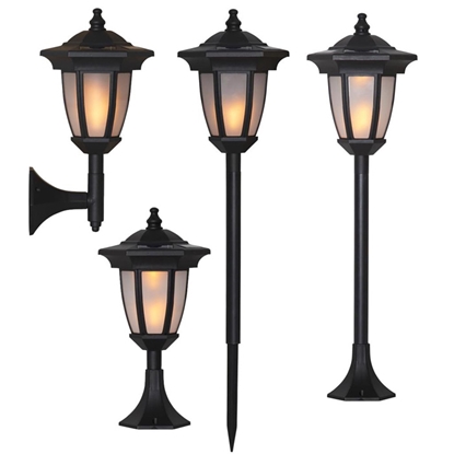 Picture of Solārlampa Torch Flame 4in1 melna
