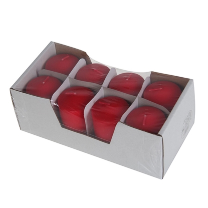 Изображение Svece stabs Polar sarkana 5x8cm 8gab. 16h