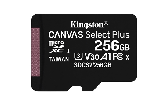 Picture of Kingston Canvas Select Plus 256GB MicroSDXC + SD Adapter