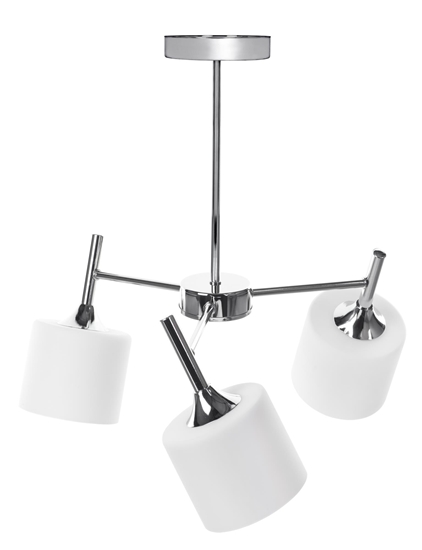 Изображение Activejet Classic chandelier pendant ceiling lamp MIRA chrome triple 3xE27 for living room