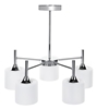 Picture of Classic chandelier pendant ceiling lamp Activejet MIRA Chrome 5xE27 for living room