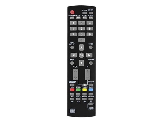 Изображение HQ LXP204 TV remote control FUNAI NF021,NF028,NF031,NF036RD Black