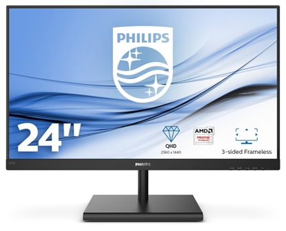 Attēls no Philips E Line 245E1S/00 LED display 60.5 cm (23.8") 2560 x 1440 pixels 2K Ultra HD LCD Black