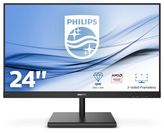 Picture of Philips E Line 245E1S/00 LED display 60.5 cm (23.8") 2560 x 1440 pixels 2K Ultra HD LCD Black