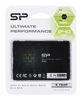 Attēls no Silicon Power Slim S56 2.5" 240 GB Serial ATA III TLC