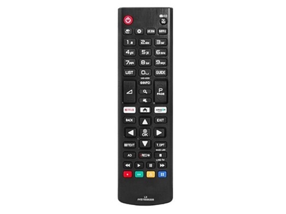 Изображение HQ LXP5308 TV remote contro LG AKB75095308 Black
