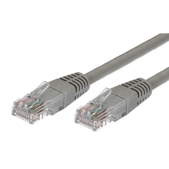 Picture of Kabel Patchcord miedziany kat.5e RJ45 UTP 3m. szary